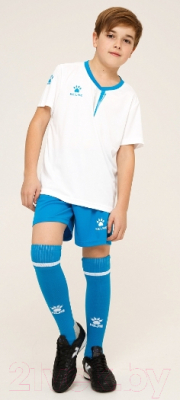 Футбольная форма Kelme Short Sleeve Football Set Kids / 3893047-113 (160, белый)