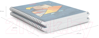 Тетрадь Erich Krause Birds / 53152 (80л, клетка)