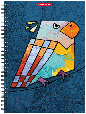 Тетрадь Erich Krause Birds / 53153 (80л, клетка)