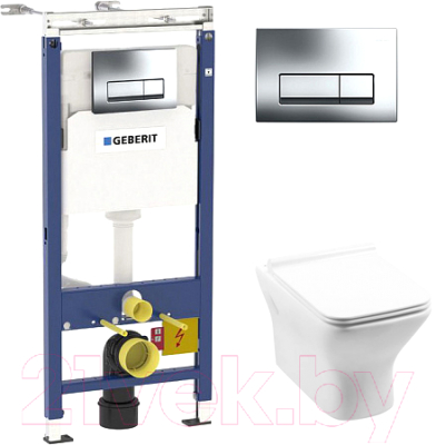 

Унитаз подвесной с инсталляцией Aquanet, Cube-W 210761 + 458.125.21.1