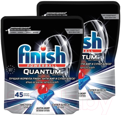 

Таблетки для посудомоечных машин Finish, Quantum Ultimate