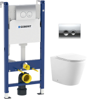 

Унитаз подвесной с инсталляцией Aquanet, Atago 2.0 W 243548 + 458.124.21.1