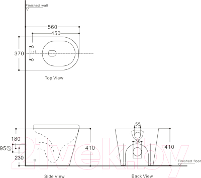 

Унитаз подвесной с инсталляцией Aquanet, Atago 2.0 W 243548 + 9300000