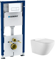 

Унитаз подвесной с инсталляцией Aquanet, Cetus W Short 249710 + 458.128.11.1