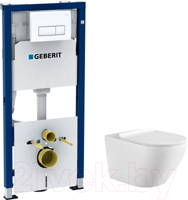 

Унитаз подвесной с инсталляцией Aquanet, Cetus W Short 249710 + 458.128.11.1