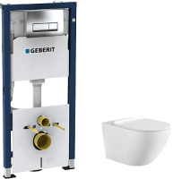 

Унитаз подвесной с инсталляцией Aquanet, Cetus W Short 249710 + 458.128.21.1