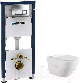 

Унитаз подвесной с инсталляцией Aquanet, Cetus W Short 249710 + 458.128.21.1