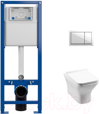 

Унитаз подвесной с инсталляцией Aquanet, Cube-W 210761 + S-IN-MZ-VECTOR + P-BU-ENT/Wh
