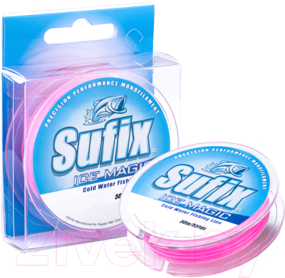 

Леска монофильная Sufix, Розовый, Ice Magic 0.195мм / SIM195PI50
