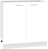 Шкаф-стол кухонный Кортекс-мебель Корнелия Мара НШ80р без столешницы (белый) - 
