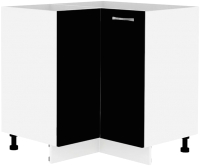 Шкаф-стол кухонный Кортекс-мебель Корнелия Мара НШУ угловой без столешницы (черный) - 