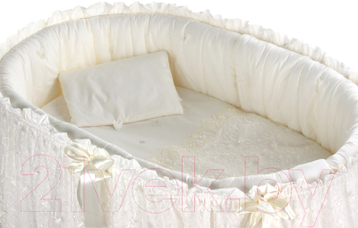 Комплект постельный для малышей Nuovita Farfalle (молочный)