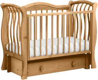 Детская кроватка Лель Маргаритка БИ 08.3 (бук натуральный) - 