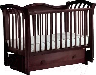 Детская кроватка Лель Азалия БИ 10.4 (махагон)