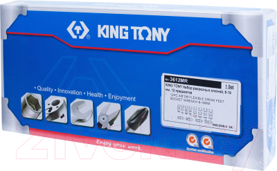 Набор головок слесарных King TONY 3612MR (12 предметов)