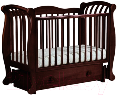 Детская кроватка Лель Магнолия БИ 555.3 (махагон)