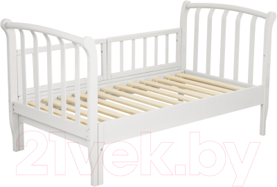Односпальная кровать детская Красная звезда Савелий С 823 (белый)