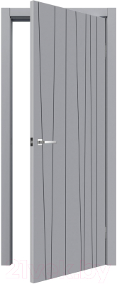 Дверь межкомнатная MDF Techno Stefany 1052 90x200 (RAL 7040)