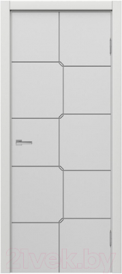 Дверь межкомнатная MDF Techno Stefany 1066 40x200 (белый)