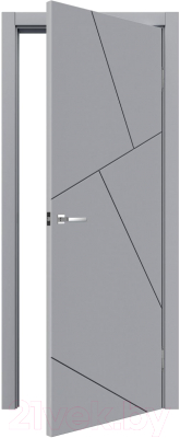 Дверь межкомнатная MDF Techno Stefany 1071 40x200 (RAL 7040)