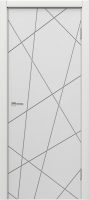 Дверь межкомнатная MDF Techno Stefany 1073 70x200 (белый) - 