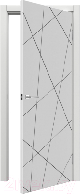 Дверь межкомнатная MDF Techno Stefany 1073 70x200 (белый)