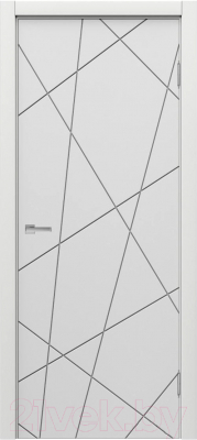Дверь межкомнатная MDF Techno Stefany 1073 70x200 (белый)