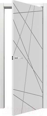 Дверь межкомнатная MDF Techno Stefany 1074 50x200 (белый)