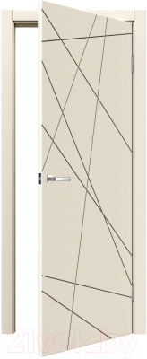 Дверь межкомнатная MDF Techno Stefany 1074 80x200 (RAL 1013)
