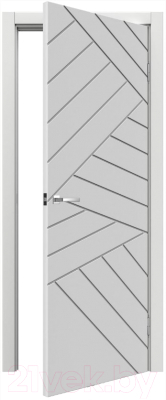 Дверь межкомнатная MDF Techno Stefany 1076 90x200 (белый)