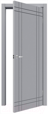 Дверь межкомнатная MDF Techno Stefany 1081 50x200 (RAL 7040)