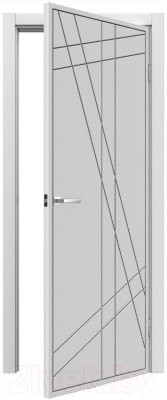 Дверь межкомнатная MDF Techno Stefany 1082 80x200 (белый)