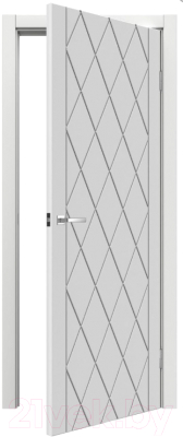Дверь межкомнатная MDF Techno Stefany 1083 50x200 (белый)