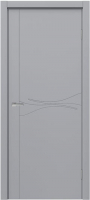 Дверь межкомнатная MDF Techno Stefany 1100 50x200 (RAL 7040) - 