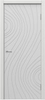 Дверь межкомнатная MDF Techno Stefany 1106 70x200 (белый) - 