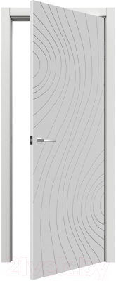 Дверь межкомнатная MDF Techno Stefany 1106 70x200 (белый)