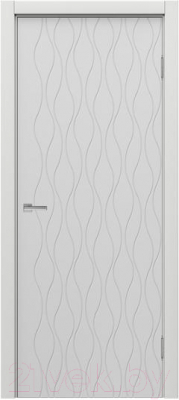 Дверь межкомнатная MDF Techno Stefany 1104 40x200 (белый)