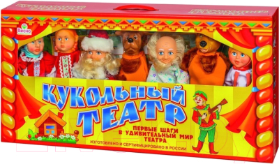 

Развивающая игра Весна, Кукольный театр 7 персонажей / В300