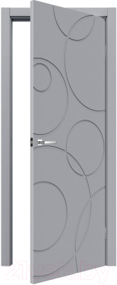 Дверь межкомнатная MDF Techno Stefany 1112 40x200 (RAL 7040)