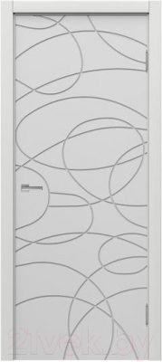 Дверь межкомнатная MDF Techno Stefany 1113 60x200 (белый)