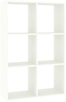 Стеллаж Кортекс-мебель КМ-33 6 секций (белый) - 