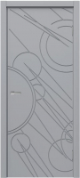 Дверь межкомнатная MDF Techno Stefany 1114 40x200 (RAL 7040) - 