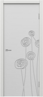 Дверь межкомнатная MDF Techno Stefany 1122 40x200 (белый) - 