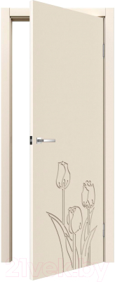 Дверь межкомнатная MDF Techno Stefany 1123 60x200 (RAL 1013)