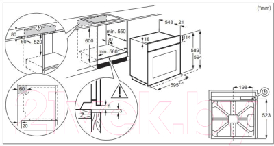 Духовой шкаф electrolux oee5c71z