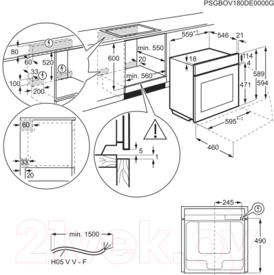 Электрический духовой шкаф Electrolux OKD6P77WX