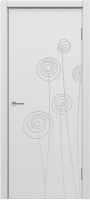 Дверь межкомнатная MDF Techno Stefany 1126 70x200 (белый) - 