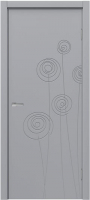 Дверь межкомнатная MDF Techno Stefany 1126 60x200 (RAL 7040) - 