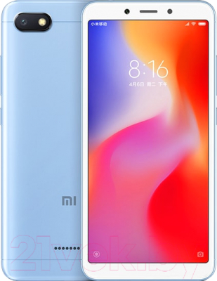 Смартфон Xiaomi Redmi 6A 2GB/16GB (голубой)