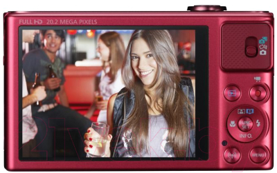 Компактный фотоаппарат Canon Powershot SX620 HS RE / 1073C015 (красный)